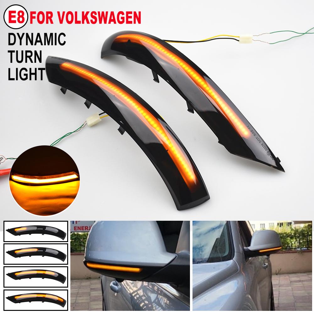 For VW Volkswagen Touareg I MK1 7L Facelift 2007 2008 2009 2010 Car LED Dynamic Indicator Turn Signal Light Blinker Mirror Lamp
