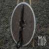 24-дюймовый воин из дерева и стали Viking Round Shield Armor Готов к битве Декоративный красный
