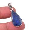 Natural Lapis Lazuli Gemstone Handmade 925 Sterling Silver Pendant 1.50" t7W62