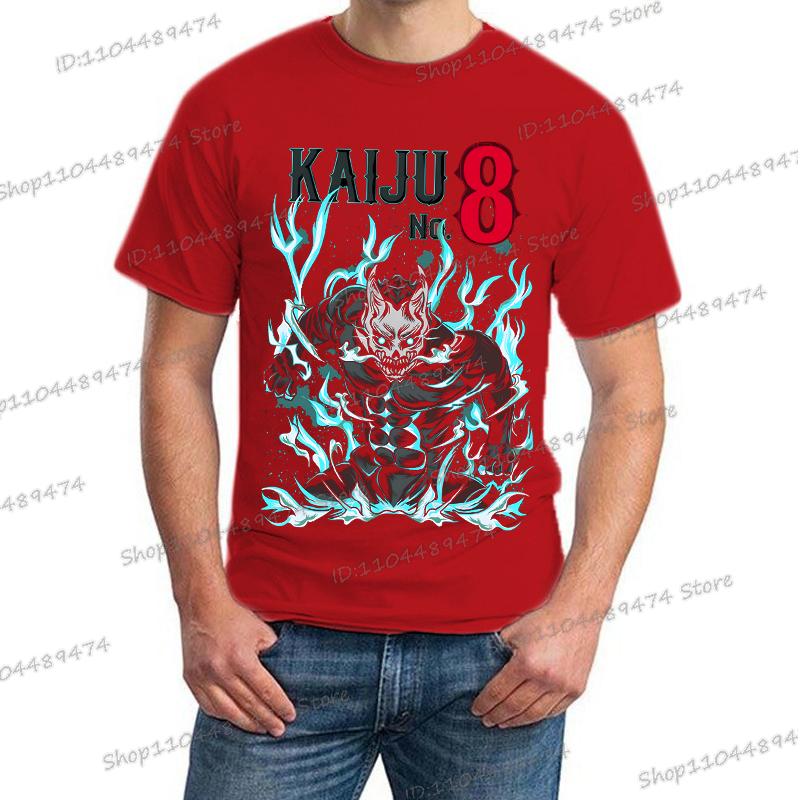 Футболка Kaiju No 8 Мужская Футболка Кафка Хибино Женская Смешная Манга Kaiju No 8 Подарок Уличная Одежда Графическая Футболка Японская Аниме Футболка