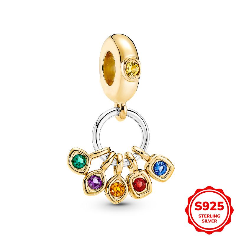 Marvel Человек-паук и Щит Капитана Америки Подвеска Шарм Бусина Подходит для Браслета 3 мм Ожерелье Женский Кулон Роскошные DIY Ювелирные Изделия Подарок