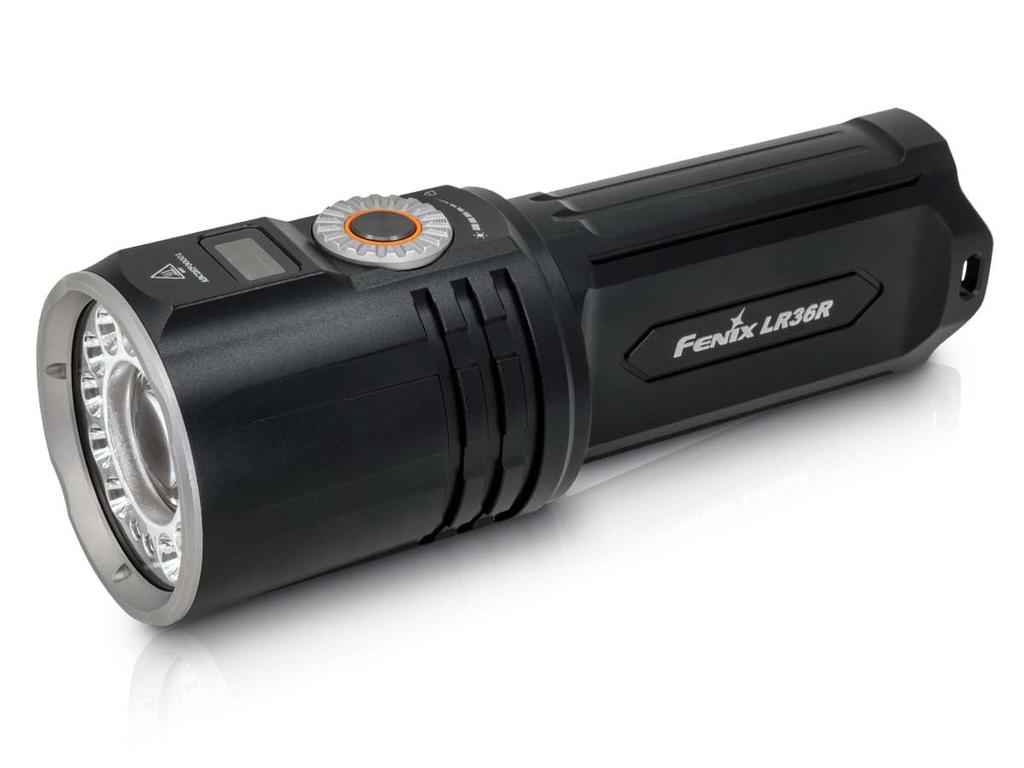 Fenix LR36R Beam for Rescue Professional Use Handle with High-Brightness Flashlight, LED/LEP, 10,000 Lumens, 1,260m Distance, [For Only, Care]
