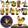 Animal Table Lamp Series,Stained Glass Cat,Dragon,Wolf,Horse,Owl,Dolphin,Turtle,Elephant,Mermaid Table Lamp Night Light