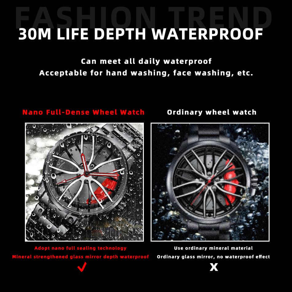 Повседневные мужские часы из нержавеющей стали Модные деловые мужские часы Спортивные часы Индивидуальные часы Кварцевые часы