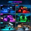 LED Rock Lights For UTV 4 Pods,RGB Rocklights With App & Remote Control, Underglow Rock Light Kit For ATV Golf Cart UTV RZR Trucks