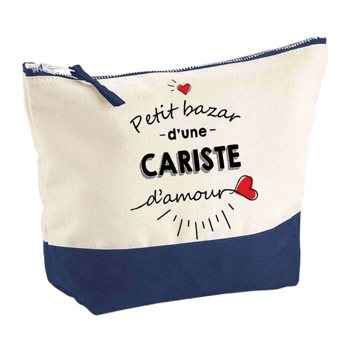 Trousse de maquillage - PLANETEE - Pochette « Bazar d'une Cariste d'Amour » - Grand format - Coton - Impression HD France
