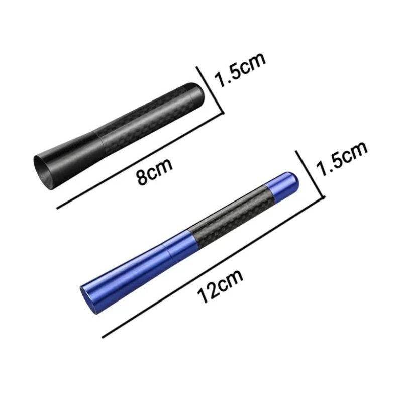 8/12CM Car Roof Radio Antenna for Mitsubishi Ralliart Lancer ASX Pajero Outlander Eclipse Carbon Fiber Signal Aerial Sticker