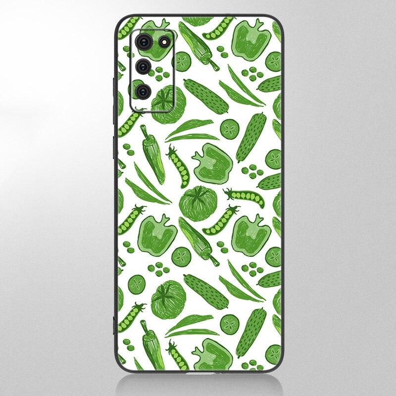 Summer Green Leaves Fruit Lemon Case For Samsung Galaxy A12 A02S A22 A32 A52 A72 A71 A51 A41 A31 A21 A11 A50 A70 A10S A20S Cover