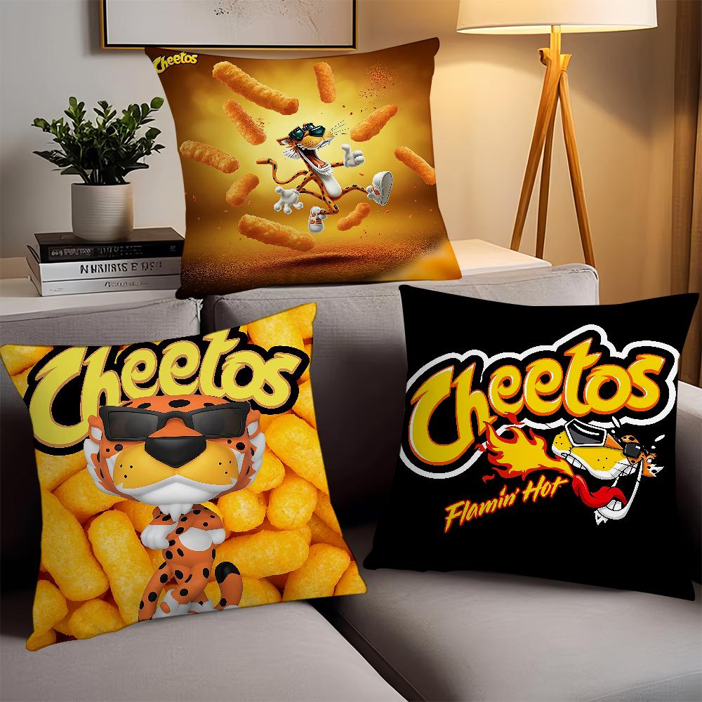 Модная Наволочка с Принтом Еды C-Cheetos Офисные Подушки Подходят для Дивана Машины Спальни Декоративная Наволочка