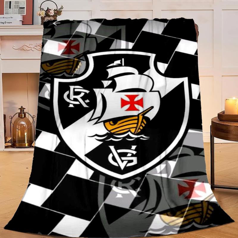 1PC Football Club Emblem Flannel Blanket Gift, Suitable for Both Men And Women, Soft Ideal for Beds And Sofa, Birthday Or Christmas Gift