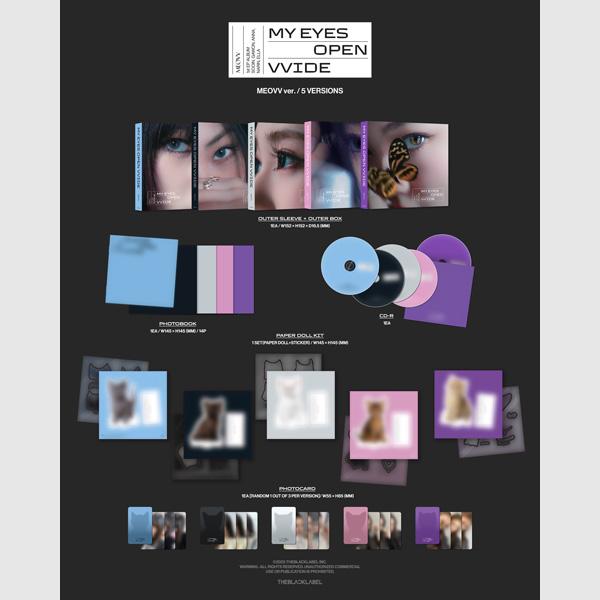 (+магазин подарков) MEOVV - 1-й EP-АЛЬБОМ [MY EYES OPEN VVIDE](MEOVV версия.) [Случайная версия]
