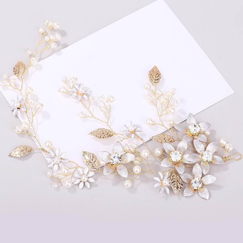 Повязка на голову с кристаллами Halo Hairband Leaf Crown Bride Ободки Свадебные аксессуары для волос