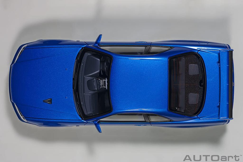 AUTOart Nissan Skyline V Spec II Bayside Blue Finished Product 77408 1/18 GT-R (R34)