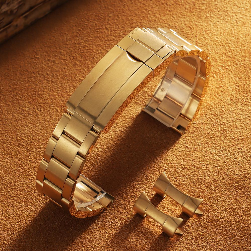 20 мм 21 мм 22 мм изогнутый конец ремешка для часов для Rolex SUBMARINER Daytona браслет из нержавеющей стали сменный ремешок для мужчин женщин