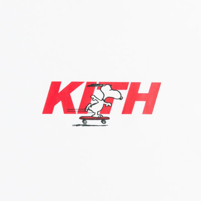 Kith Для Peanuts Снупи Скейтборд Быстрая Логотип Футболка KHM033392-101