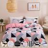 7 Patterns Duvet Cover & Pillowcase Set Ultra Soft Microfiber Fabric With Zipper Closure  Single Twin Double Full Queen King Bedding Set