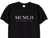Born 1952 Birthday T Shirt In Roman Numerals, Black or White Colour, 69th Bday 70th Tee Top Gifts Ideas TShirt, Men or Women Unisex, 543