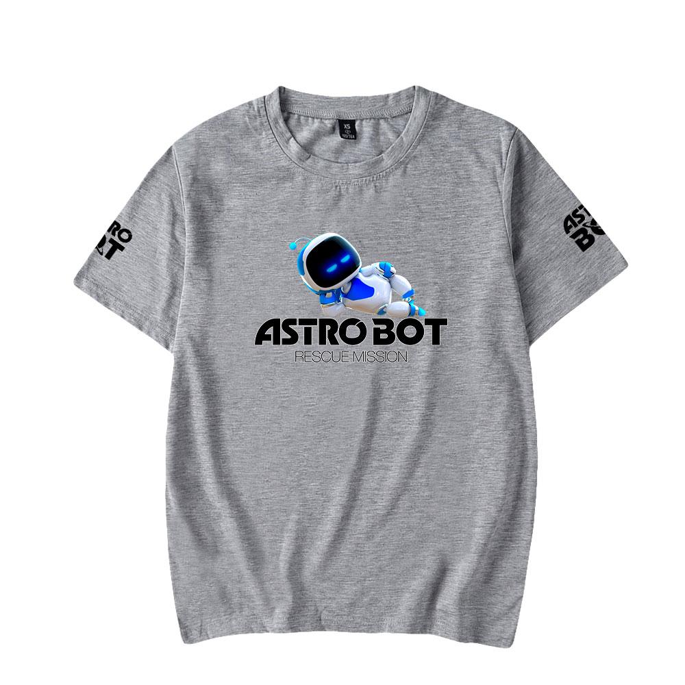 Astro Bot Printing Женская Мужская Футболка Повседневные Дышащие Футболки Смешные Свободные Футболки Футболки Уличные Футболки Большие Размеры Мужские