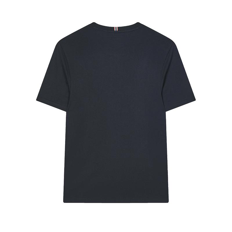 Fila Однотонная футболка с круглым вырезом, тонким коротким рукавом, мужские топы, легендарно-синий F11M421119FNV