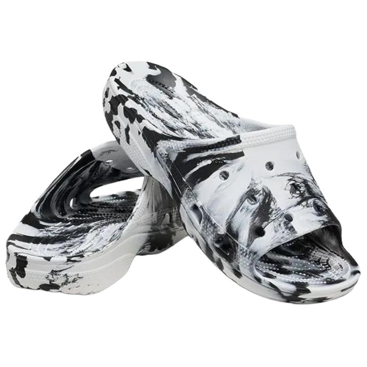 Crocs Классические Удобные Ретро Модные EVA Нескользящие Шлепанцы Мужская Обувь Черные Белые 212079-066