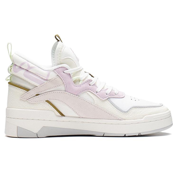 Кроссовки Li Ning Wave Mid top для скейтбординга Женские Кремовые AGCS106-3