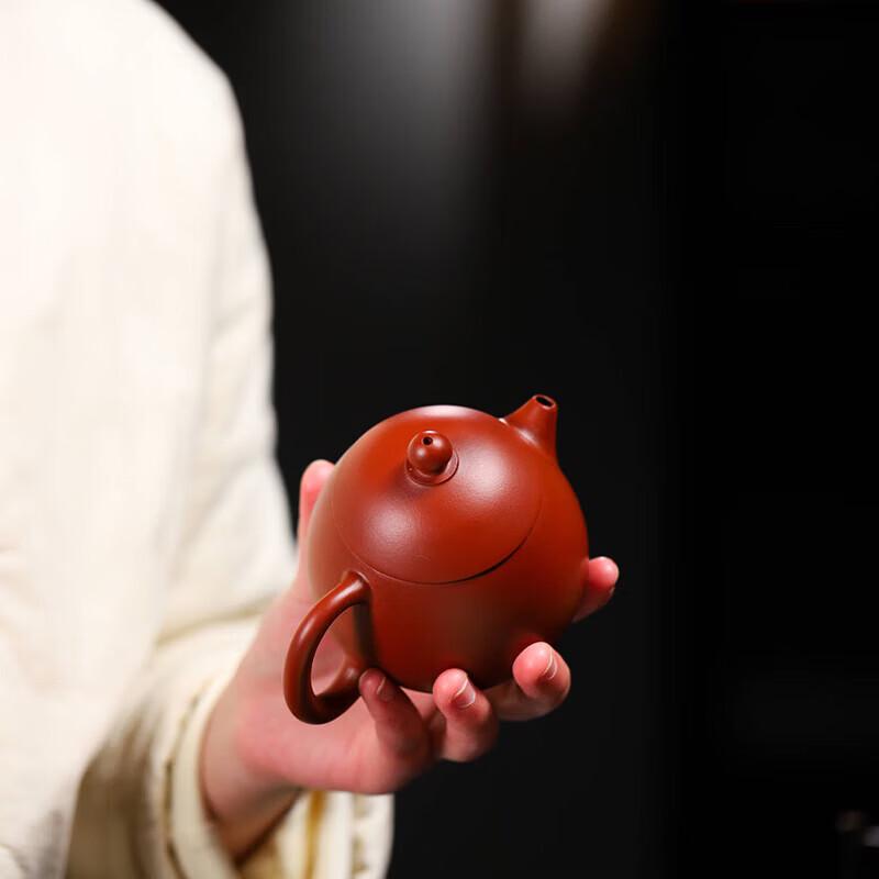 Zisha Tea Set with Dragon Egg Teapot and Four Cups