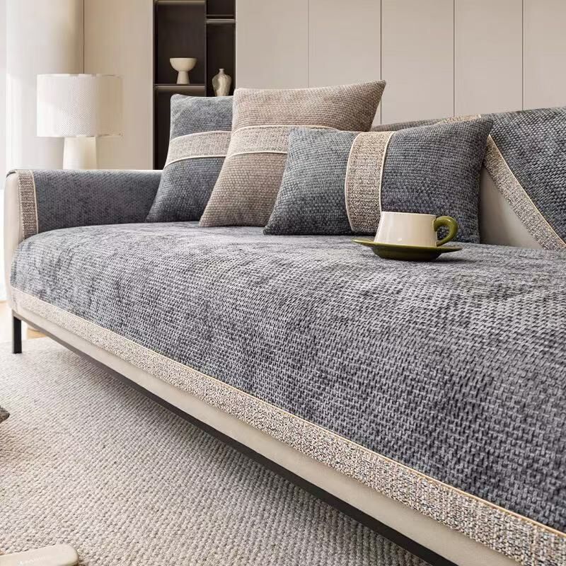 Чехол для дивана из шенилловой ткани Four Seasons Universal, защитный коврик для дивана от царапин домашних животных для ковров в гостиной