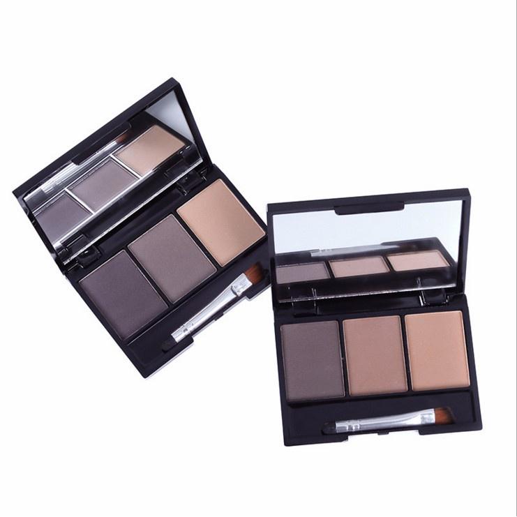 Three Dimensional Eyebrow Powder Waterproof, Sweat Resistant Long-lasting Makeup Nose Shadow Eyeshadow Contouring Tray Makeup Student Cosmetics