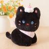 with Cream Cake Black Cat Plush Toy PP Cotton Meow Meow Plush Toys  Festive Decor