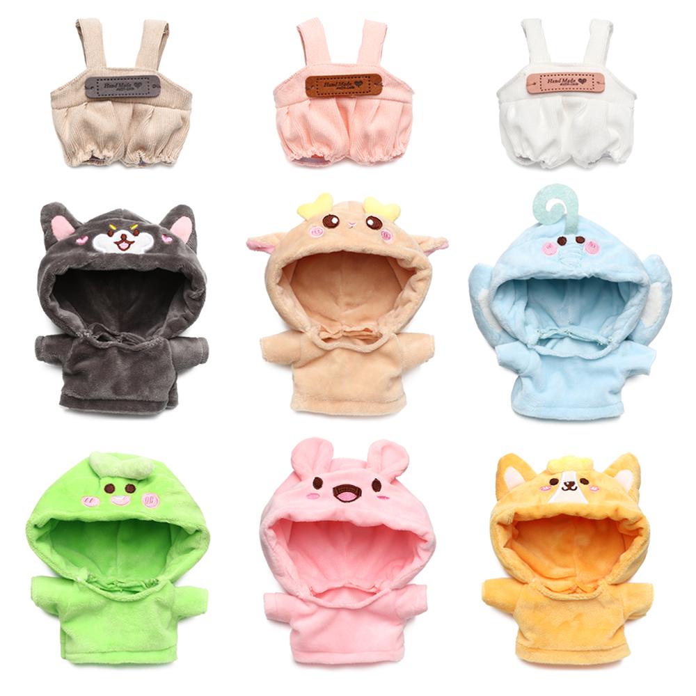 Changing Dressing Game Doll Clothes Suspender Pants Cartoon Plush Shoes Mini Animal Hoodies