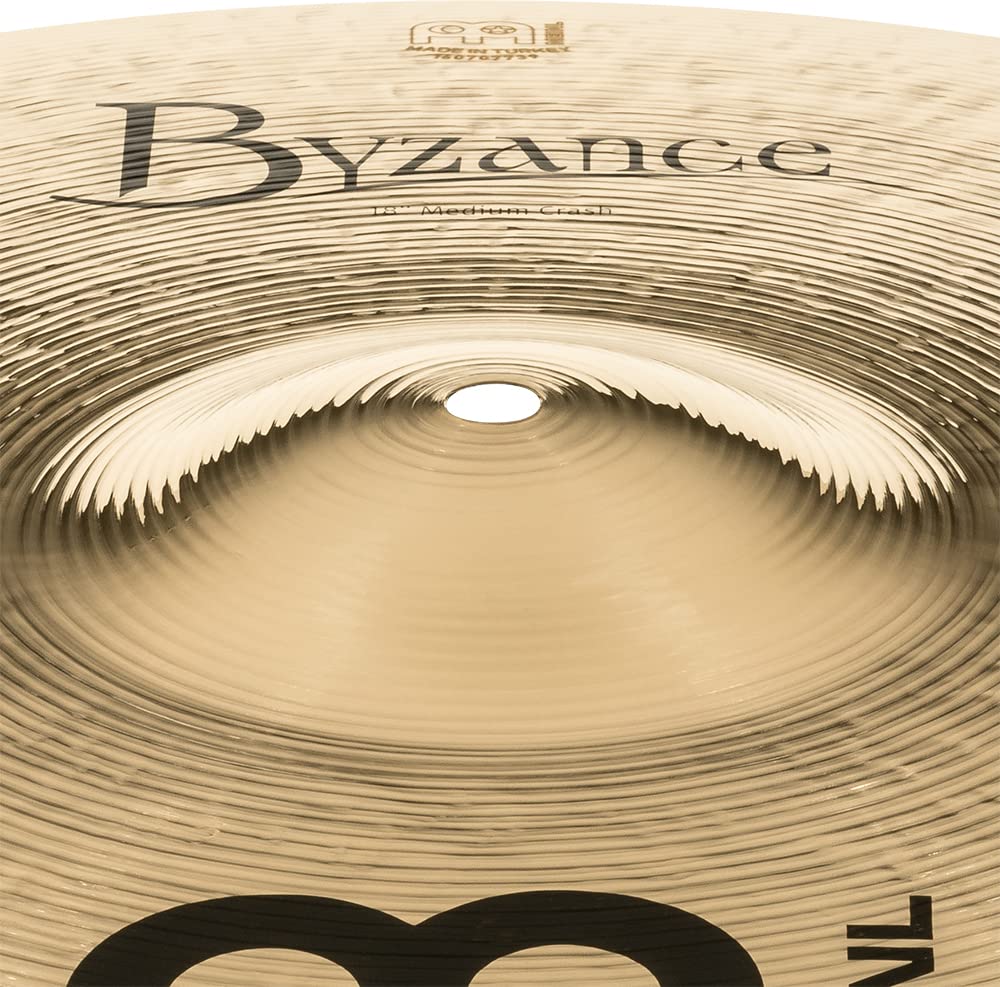 MEINL Byzance Brilliant Series Crash Cymbal Medium Crash 18" B18MC-B []