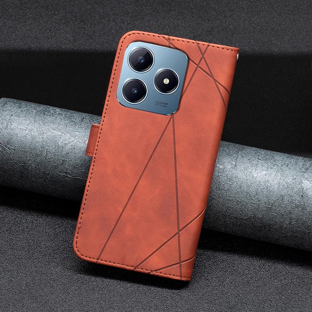 Роскошный противоударный кожаный кошелек-книжка для Realme C61 C63 12 Plus 5G C65 4G 12 Pro 5G 12 Pro Plus 5G C67 4G 12 5G Чехол