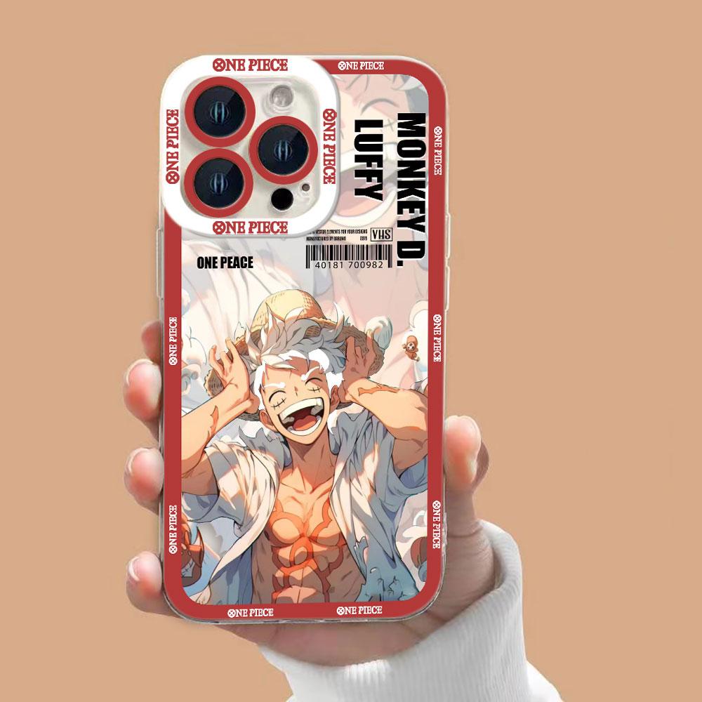 One P-Piece Gear 5 Luffy Clear Phone Case For VIVO Y400 Y100 Y76 Y75 Y51 Y50 Y36 Y35 Y22S Y21 Y20 Y19S Y17S Y16 Y15S Y04 Case