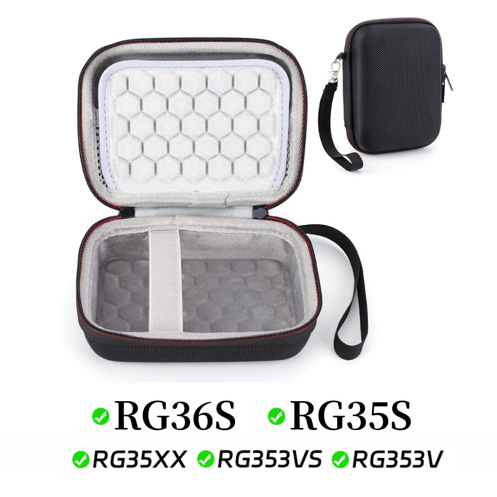 EVA Protective Case for Miyoo Mini Plus for Anbernic RG35XX H RG556 Rg35xxsp R36S Handheld Game Console Portable Storage Bag