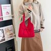 Fabric Solid Bow Shoulder Bags Autumn/winter New Large Capacity Women's Bags 2026  Sweet Versatile Women's Handbags