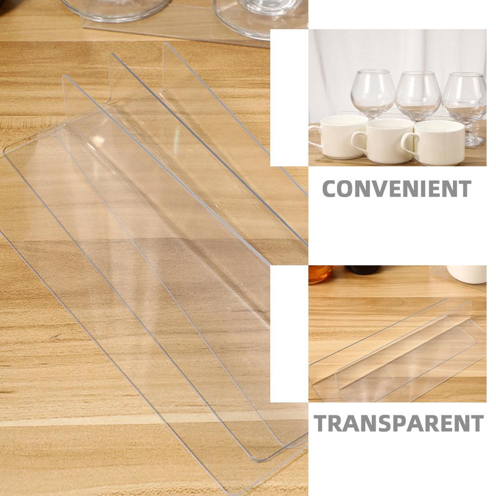10Pcs L Shaped Clear PVC Shelf Separators for Supermarket Retail Closet Cabinet Shelf Organization Transparent Quick Access