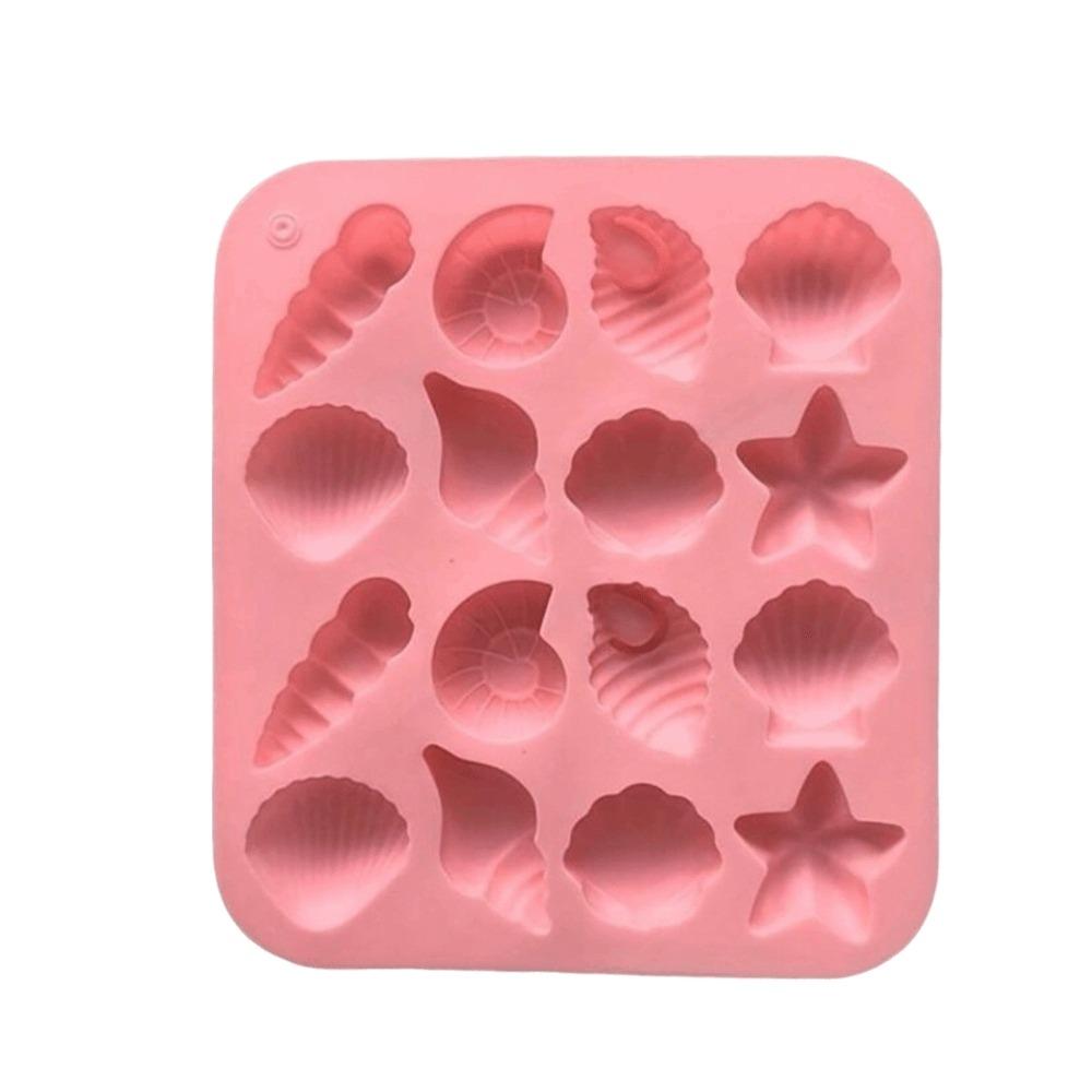 Starfish Shape 3D Shell Mold Conch Ice Cube Tray Baking Supplies Marine Animal Mold Candy Making