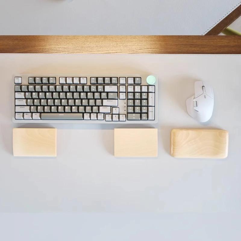 MiFuny 65% 75% Split Keyboard Hand Rest Custom Single Palm Pad Ergonomic Wrist Rest for Gasket Mechanical Keyboards Accessories