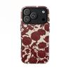 Винтажный чехол для телефона с цветочным принтом для iPhone 17 17e 16e 16 15 14 13 12 11 X XS XR XSMAX 7 8 Air Pro Max Plus Двухслойная задняя крышка