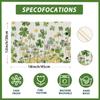 Shamrocks Clovers Coins Flowers Horseshoes St. Patrick's Day Placemats Set of 4 Table Mats for Party Home Kitchen Dining Table Decorations 12x18 Inch