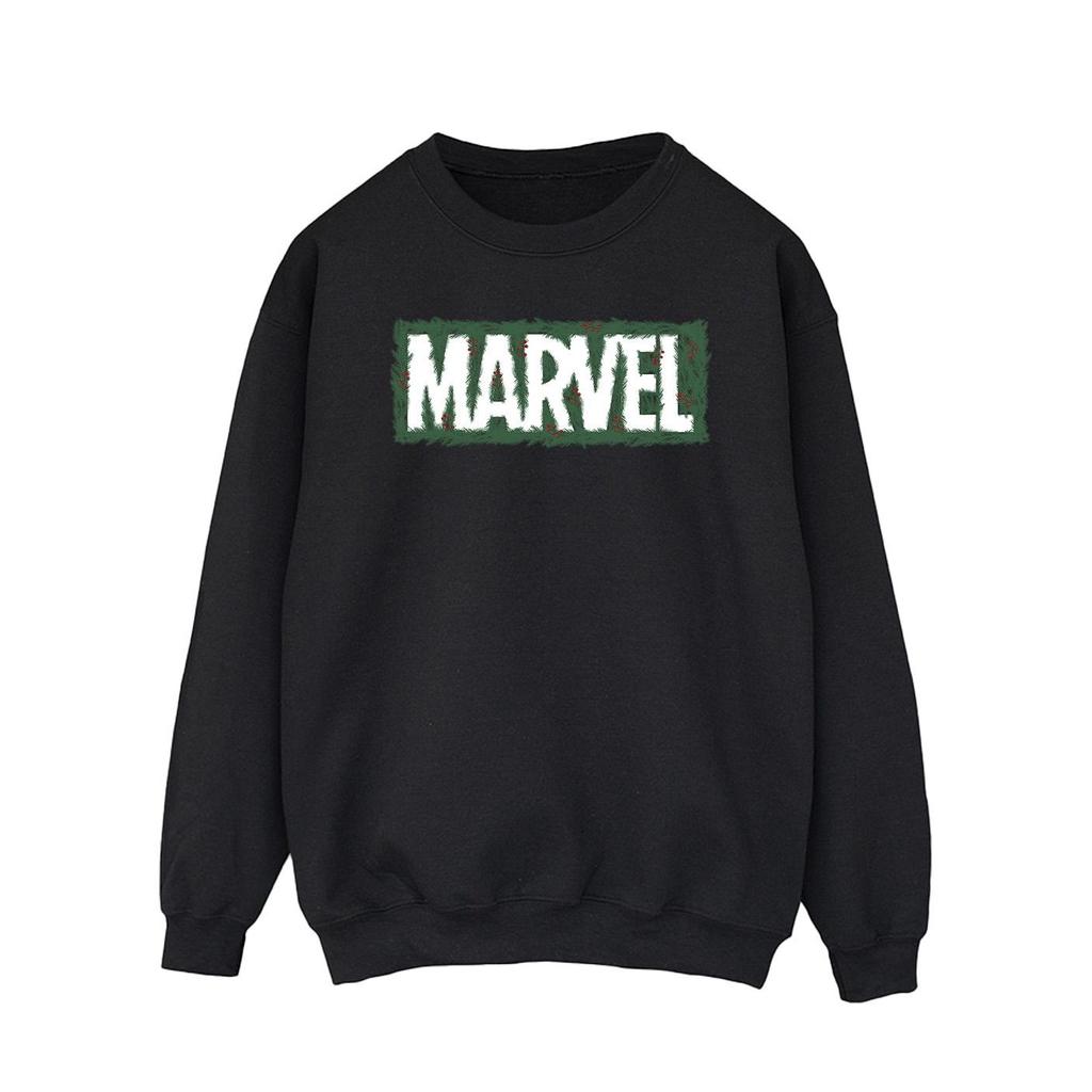 Marvel Mens Holly Logo Sweatshirt