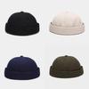 Unisex Solid Color Retro Cotton Melon Cap – Spring/Summer Street Trend