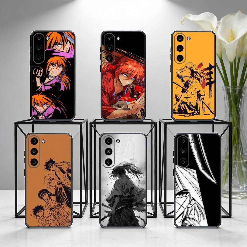 Чехол для телефона с изображением аниме R-Rurouni Kenshin для Samsung Galaxy A73, A72, A71, A70, A53, A52, A51, Других, Мягкий черный чехол