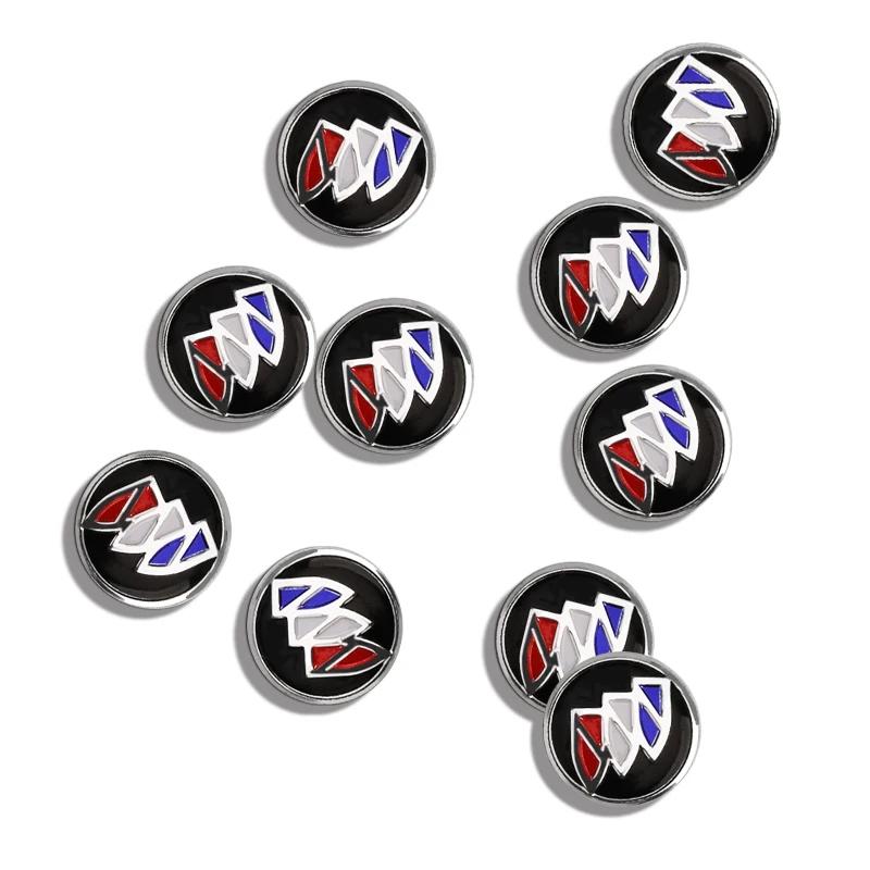 RFG3 14mm Car Key Sticker Logo 3D Metal Emblem Car Accessories For Buick Century Excelle XT Verano Encore enclave Park Avenue GL8 GL6
