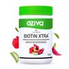 OZiva Биотин Xtra на растительной основе | Биотин для роста и восстановления волос | Биотин 7000 мкг+ с Кератиновым строителем, Сесбанией Агати и Алоэ Вера (Пакет