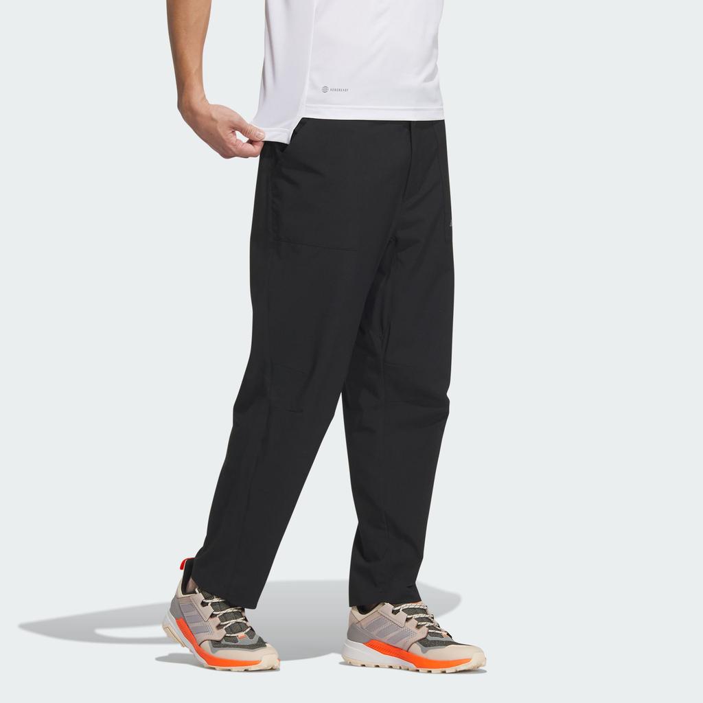 Adidas Knitted Sweatpants Men's Black Moderate Straight Fit Pants IL8946