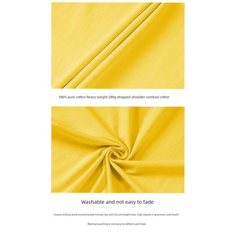 Wassup Trendy Brand Distressed Inkjet Letter T-Shirt Short-Sleeved Men's Summer Loose Casual Couple Round Neck Half-Sleeved Top