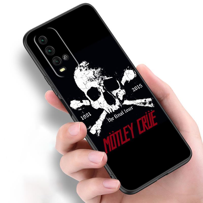 Rock And Roll Cool Skull Silicone Phone Case For Xiaomi Redmi Note 11 10 9 8 Pro 11T 10T 10S 9S 8T 9 9A 9C 9T Black Cover Coque