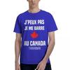 I Cant Leave Canada 100 Cotton Casual Breathable Confortable Top Football Shirts 2025 Tshirts Men