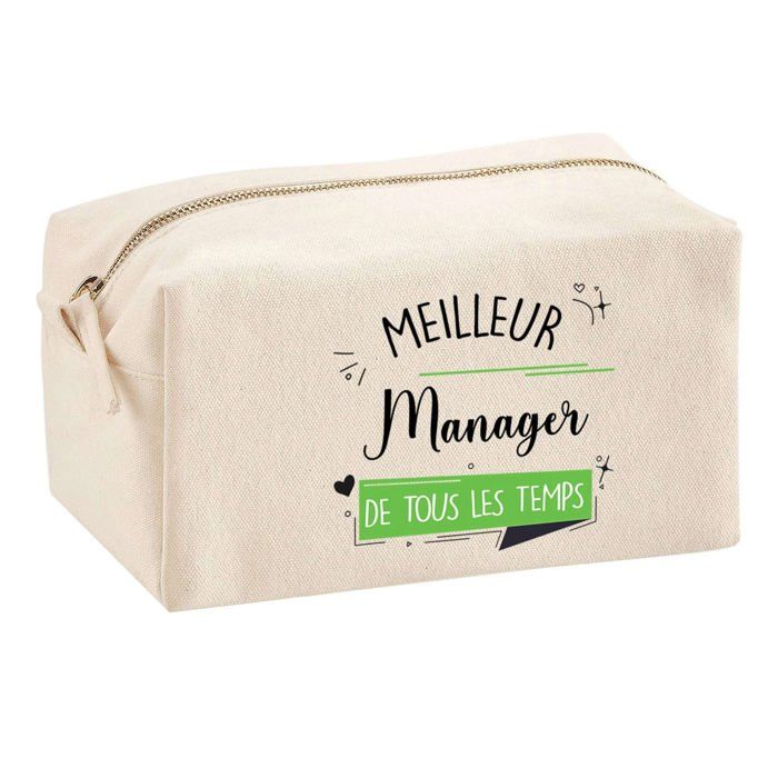 Trousse multifonction Meilleur Manager de tous les temps Cadeau Idée Personnalisé Original | Trousse Scolaire Fournitures Bureau
